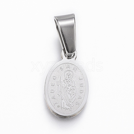 304 Stainless Steel Religion Pendants STAS-G155-91P-1