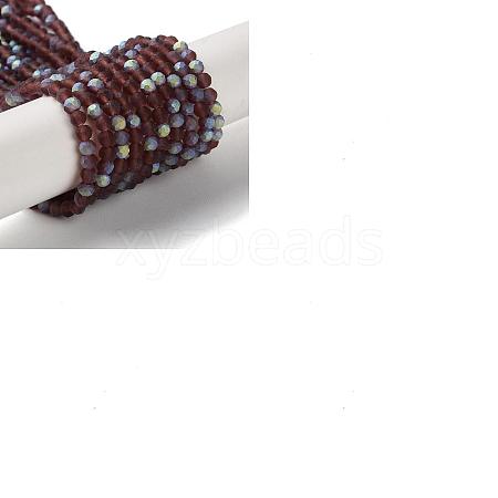 Imitation Jade Glass Beads Strands EGLA-YW0003-19B-10-1