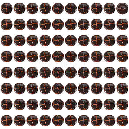 1-Hole Plastic Buttons BUTT-CA0001-34C-1