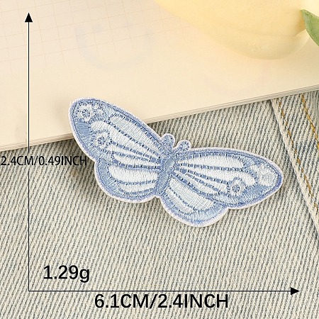 Butterfly Polyester Embroidery Cloth Iron on/Sew on Patches PW-WG72060-09-1