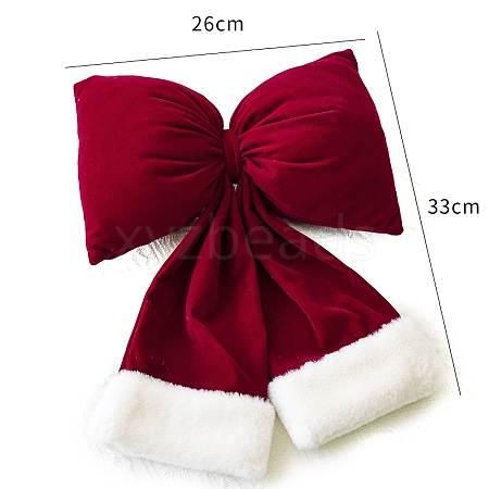 Christmas Cloth Bowknot Pendant Decorations PW-WG7415E-03-1