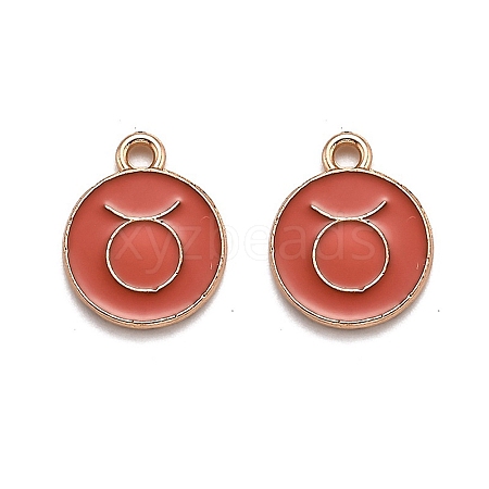 Alloy Enamel Pendants ENAM-S124-01B-12C-1