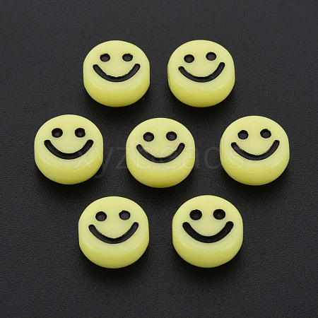 Opaque Acrylic Beads MACR-N008-55-B01-1