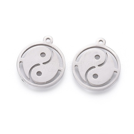 Non-Tarnish Feng Shui 201 Stainless Steel Taji Pendants STAS-F231-036P-1