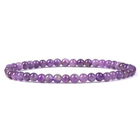 4MM Natural Amethyst Stretch Bracelets RP2095-10-1