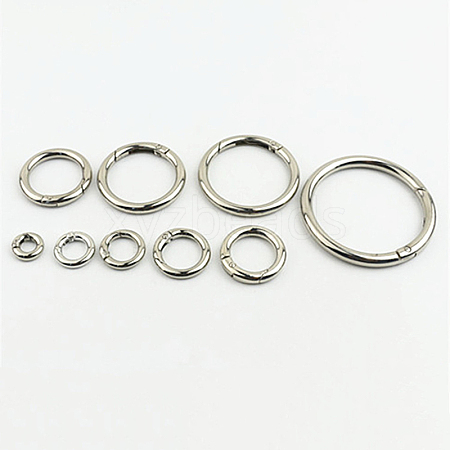 Alloy Spring Gate Rings X-PURS-PW0001-414E-P-1