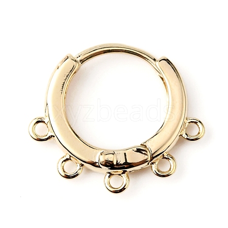 Brass Hoop Earrng Findings KK-WH0035-85B-1