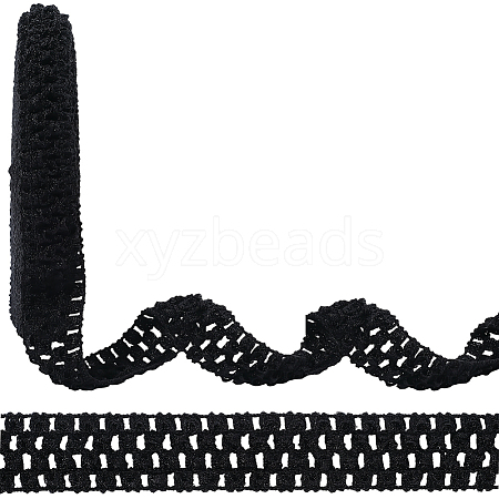10M Elastic Polyester Ribbon Baby Headbands OHAR-GF0001-53B-02-1