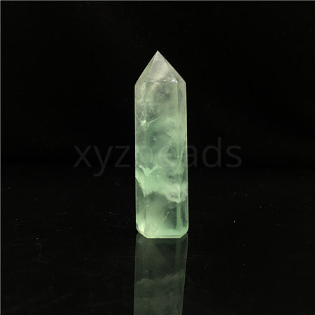 Point Tower Natural Green Fluorite Home Display Decoration PW23030657217-1