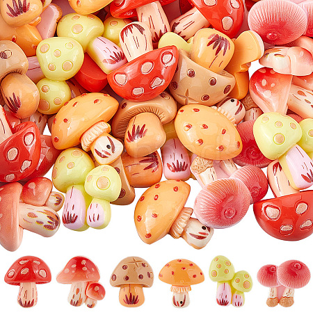 Opaque Resin Decoden Cabochons RESI-SP0001-04A-1