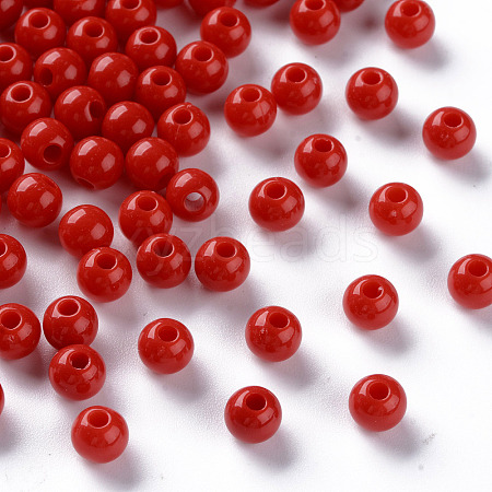 Opaque Acrylic Beads LS-X-MACR-S370-C6mm-A14-1