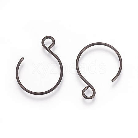 304 Stainless Steel Earring Hooks X-STAS-L216-02B-B-1