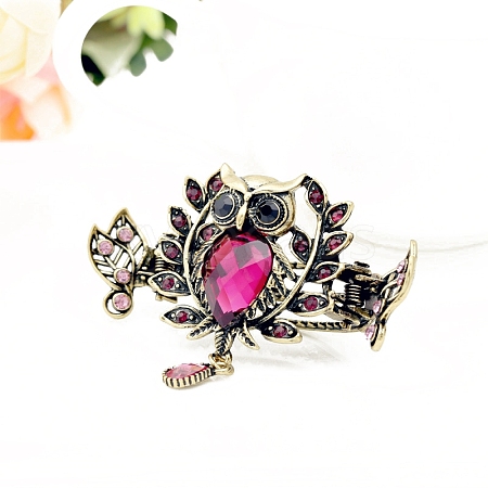 Alloy Rhinestone Claw Hair Clips PW-WG1CC66-02-1