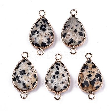 Natural Dalmatian Jasper Links Connectors G-T131-49H-1