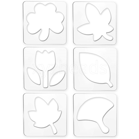 Acrylic Earring Handwork Template TOOL-WH0153-009-1