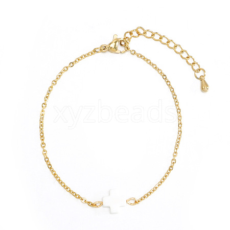 Brass Rolo Chain Link Bracelets RT0481-3-1