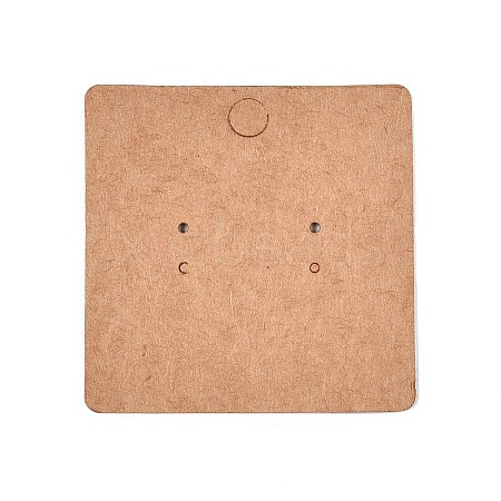 Square Kraft Paper Earring Display Cards CDIS-T004-03-1