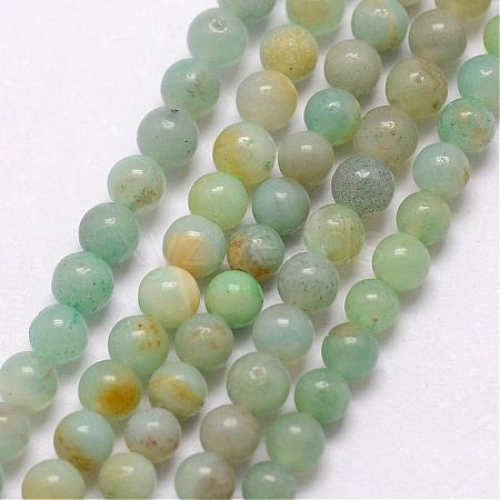 Natural Amazonite Bead Strands G-K146-09-3mm-1