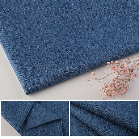 Polyester Imitation Linen Fabric DIY-WH0199-16N-1