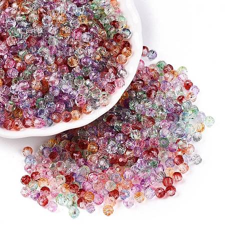 Baking Paint Electroplate Transparent Glass Seed Beads X-SEED-N006-07-1