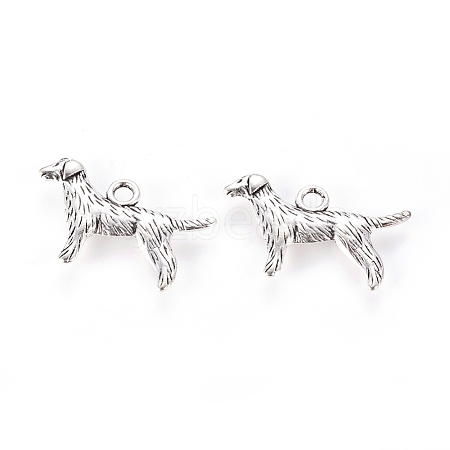 Tibetan Style Alloy Puppy Pendants LF9881Y-1