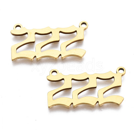 201 Stainless Steel Pendant Links STAS-S110-115G-02-1