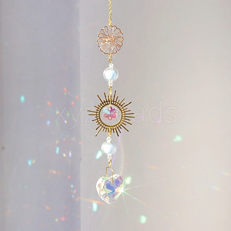 Teardrop Glass Suncatchers PW-WG1B629-01-1