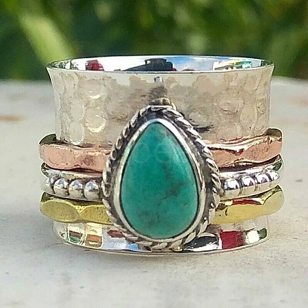 Alloy and Resin Finger Rings FS-WGDE678-05-1