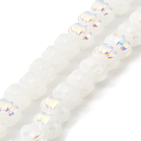 AB Color Plated Electroplate Glass Beads GLAA-G106-02A-AB02-1
