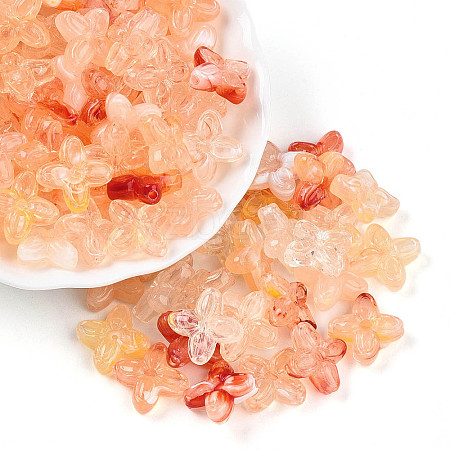Transparent Acrylic Beads TACR-T028-35F-1