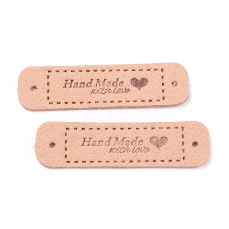 PU Leather Label Tags X-DIY-H131-A09-1