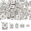 50Pcs 5 Styles Tibetan Style Alloy Pendants FIND-YW0011-41-1