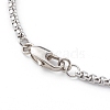 304 Stainless Steel Box Chain Bracelets BJEW-JB06194-01-3