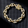Hip-hop Alloy Micro Pave Cubic Zirconia Link Chain Bracelets for Women KD4183-1-1