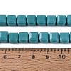 Opaque Glass Beads Strands GLAA-R041-8x8mm-C03-4