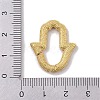 Rack Plating Brass Micro Pave Cubic Zirconia Spring Gate Rings Clasps KK-NH0002-07G-02-3