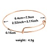 Adjustable Expandable 304 Stainless Steel Bangles for Women UK8854-3-1