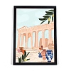 DIY 5D Greece City Canvas Diamond Painting Kits DIY-C018-04-1