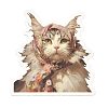 50Pcs PVC Waterproof Self-Adhesive Cat Picture Sticker STIC-Q004-05A-4