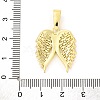 Brass Pendants with Cubic Zirconia KK-D536-15G-3