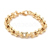 304 Stainless Steel Bone Link Bracelets for Women Men BJEW-F488-28G-4