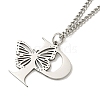 201 Stainless Steel Necklace NJEW-Q336-01P-P-4