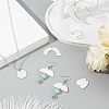 201 Stainless Steel Pendants STAS-FH0001-28P-5