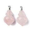 Natural Rose Quartz Pendants G-G998-C08-2