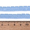 Imitation Jade Glass Beads Strands GLAA-R041-8x8mm-B06-4