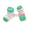 Dyed & Heated Glass Enamel Beads GLAA-B036-01-3