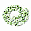 Handmade Porcelain Ceramic Beads Strands PORC-T006-04E-2