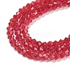 Baking Painted Transparent Glass Beads Strands DGLA-F029-J2mm-09-4