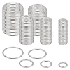 100Pcs 5 Styles Iron Linking Ring IFIN-GO0001-04-1
