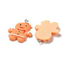 Christmas Opaque Resin Pendants RESI-E022-03P-02-3